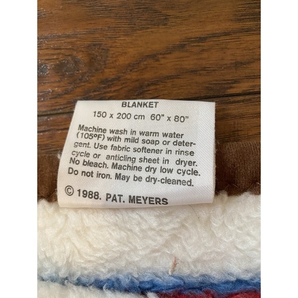 Vuteks Crown Crafts Vintage 80s Blanket Rare Bears Children Alphabet Reversible - Picture 5 of 5